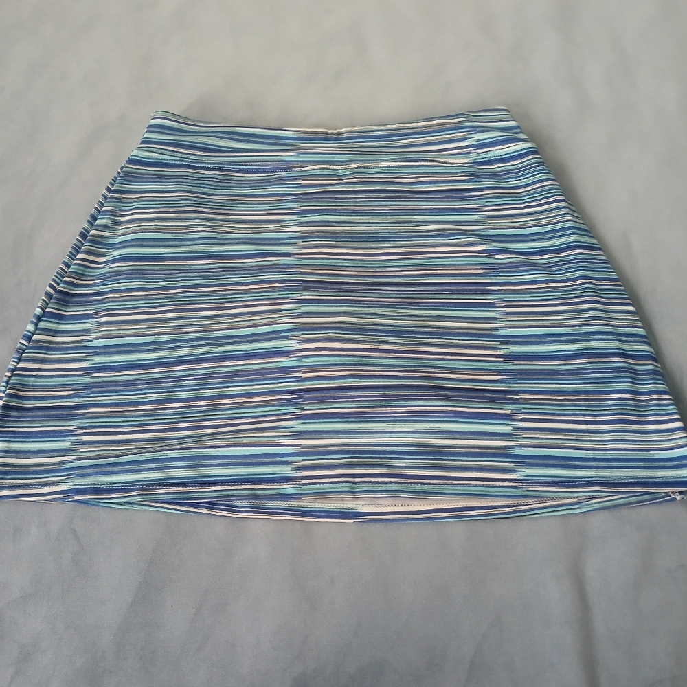 Tranquility by Colorado Clothing Blue Striped Skort